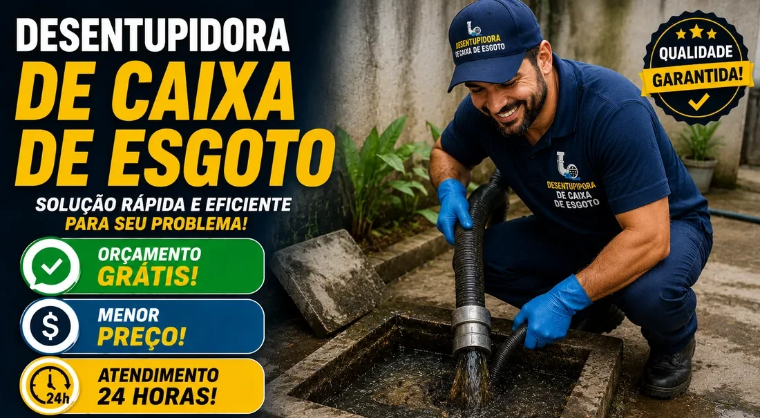 Desentupimento de caixa e rede de esgoto em Marialva