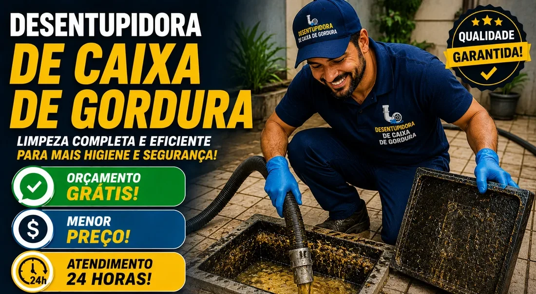 Limpeza de caixa de gordura em Marialva